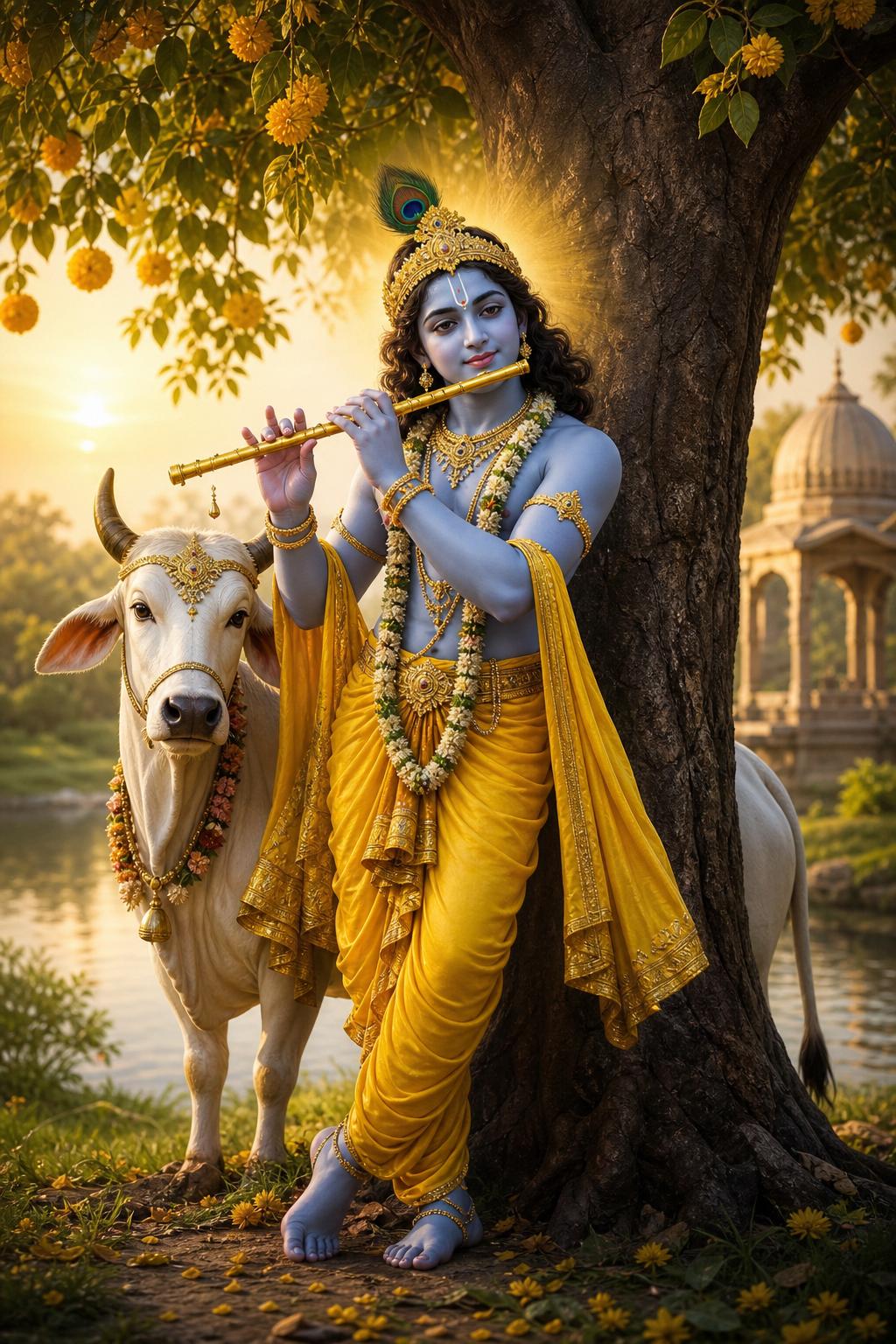 Divine Krishna — Devotional AI artwork