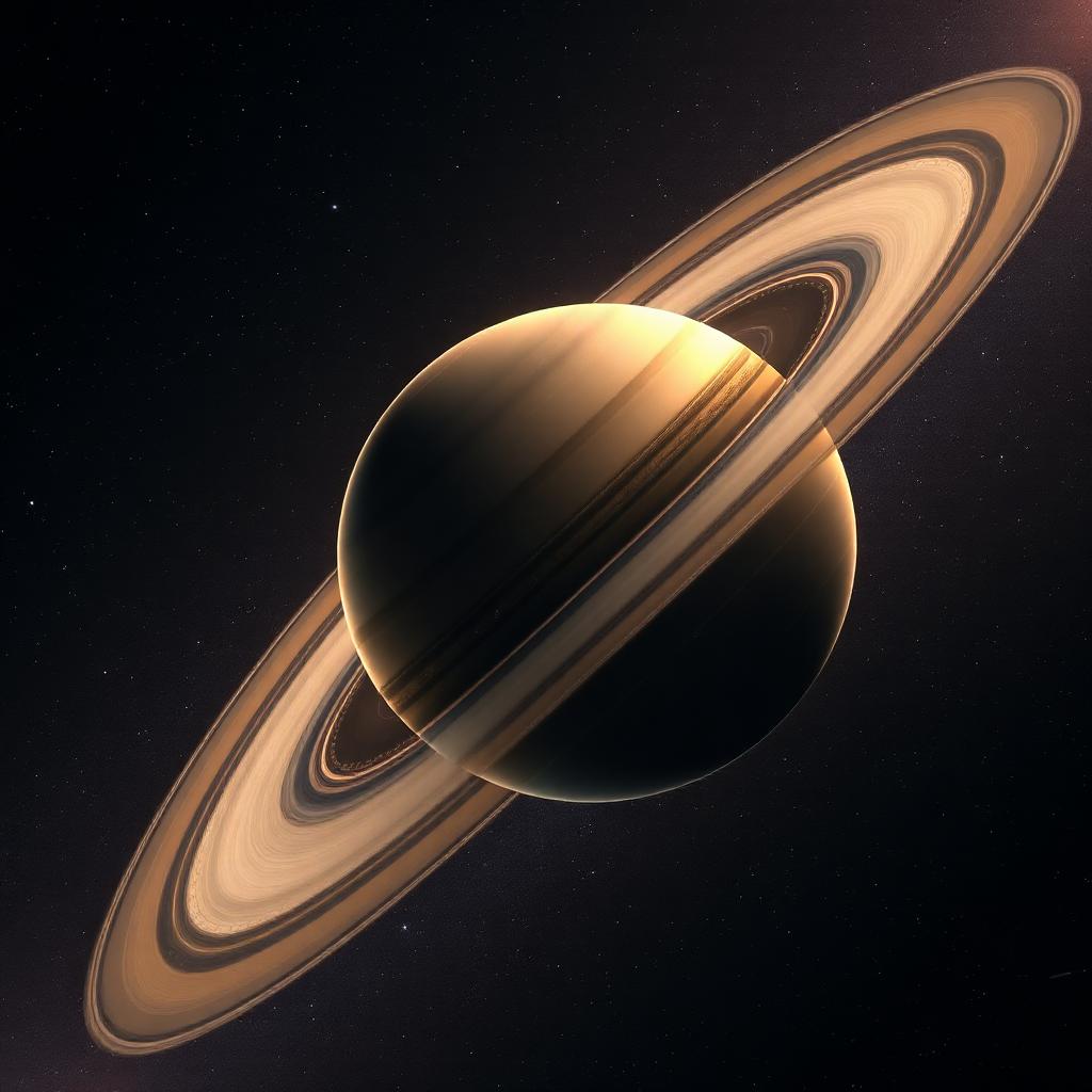 Saturn Rings — Space AI artwork
