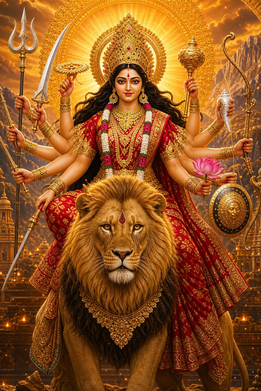 Maa Durga — Devotional AI artwork