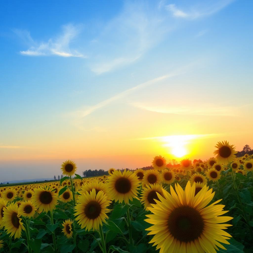 Sunflower Field — Nature AI artwork