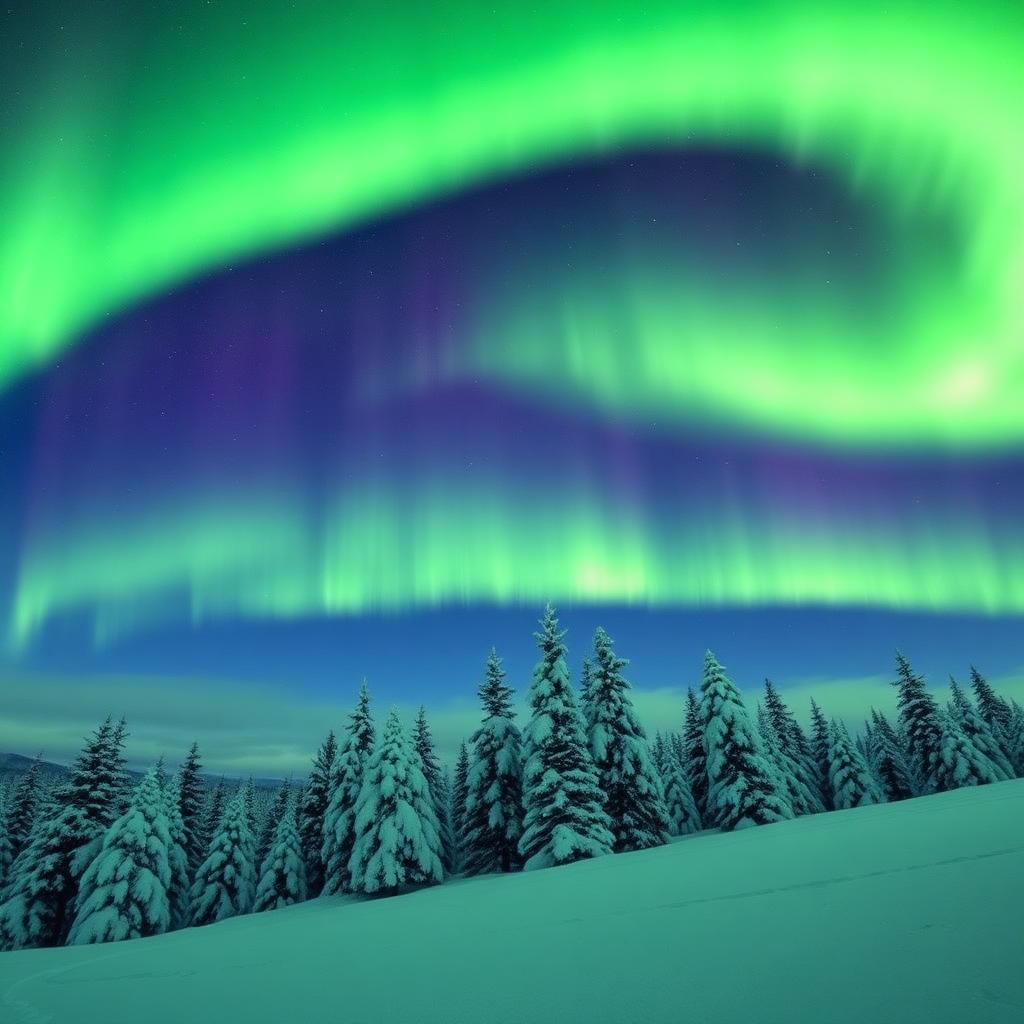 Aurora Forest — Nature AI artwork