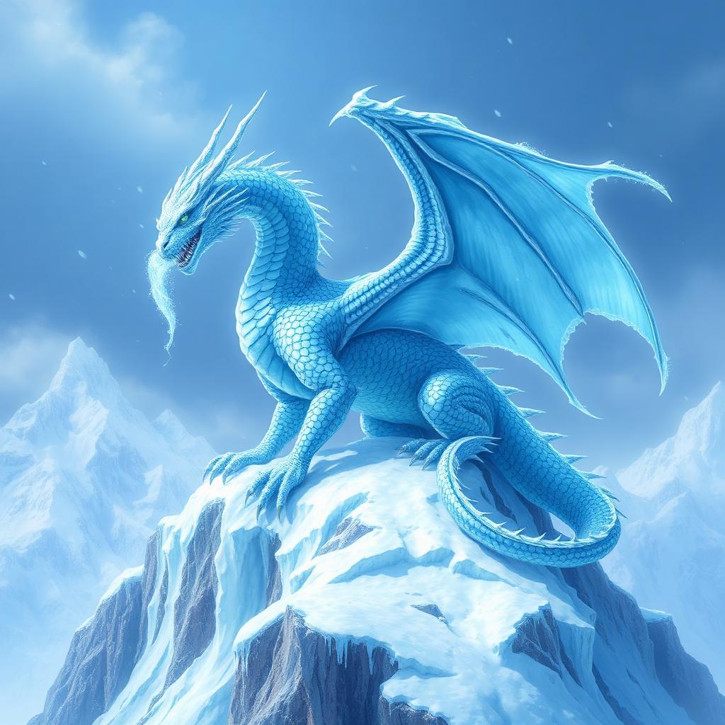Ice Dragon — Fantasy AI artwork