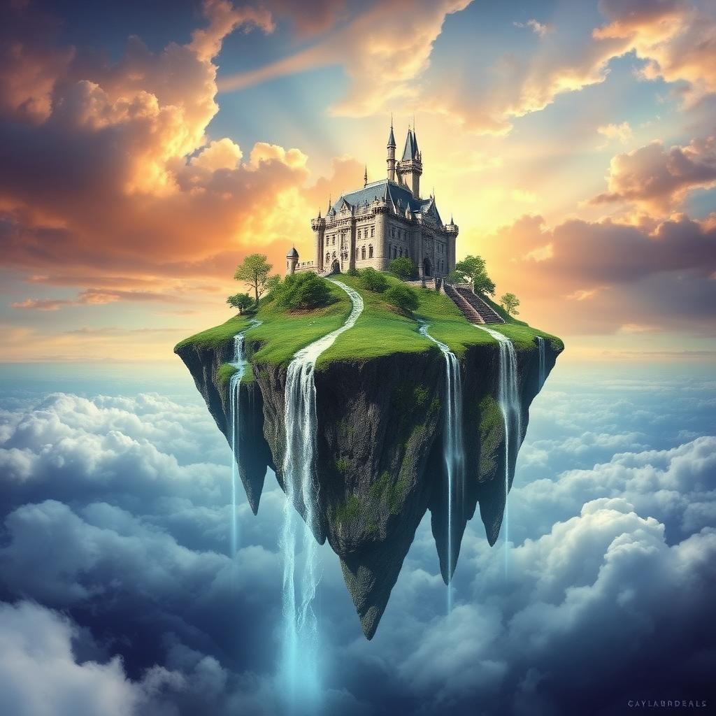 Floating Island — Fantasy AI artwork