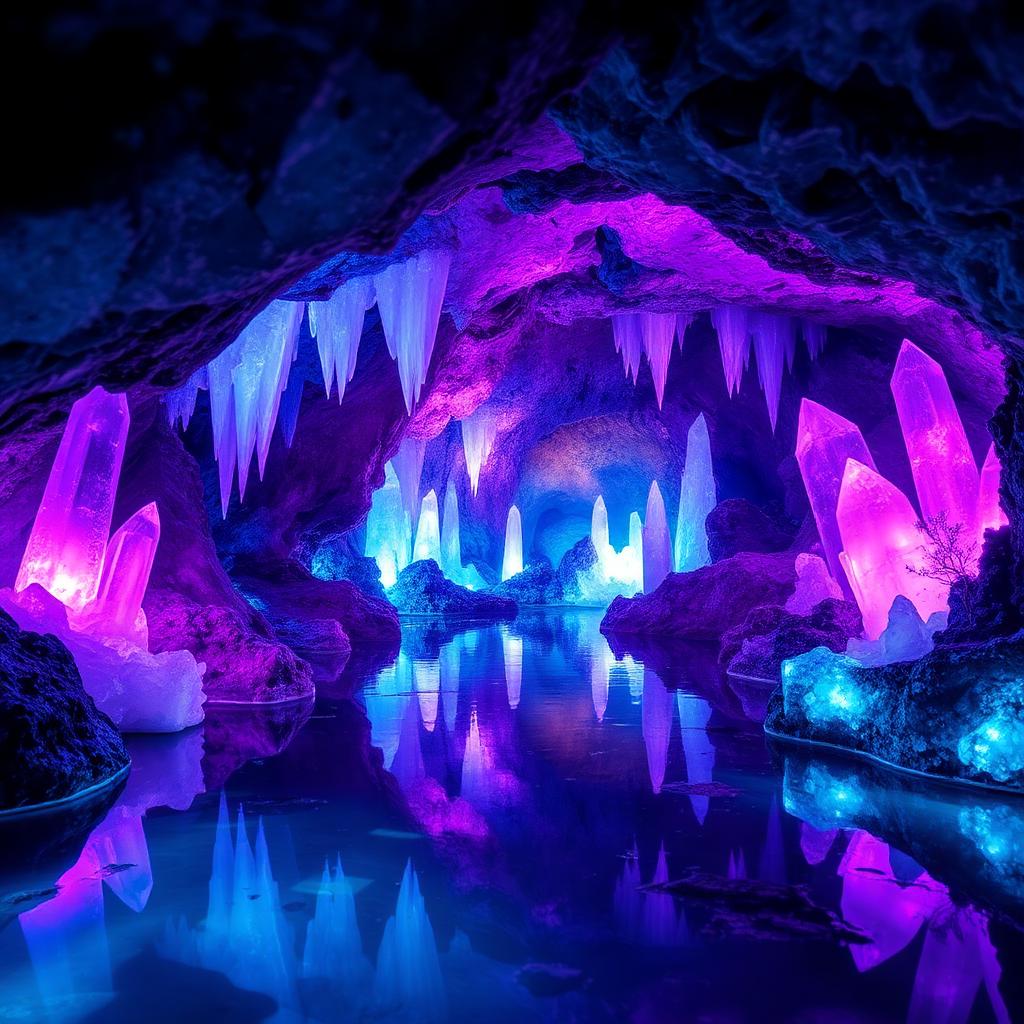 Crystal Cave — Fantasy AI artwork