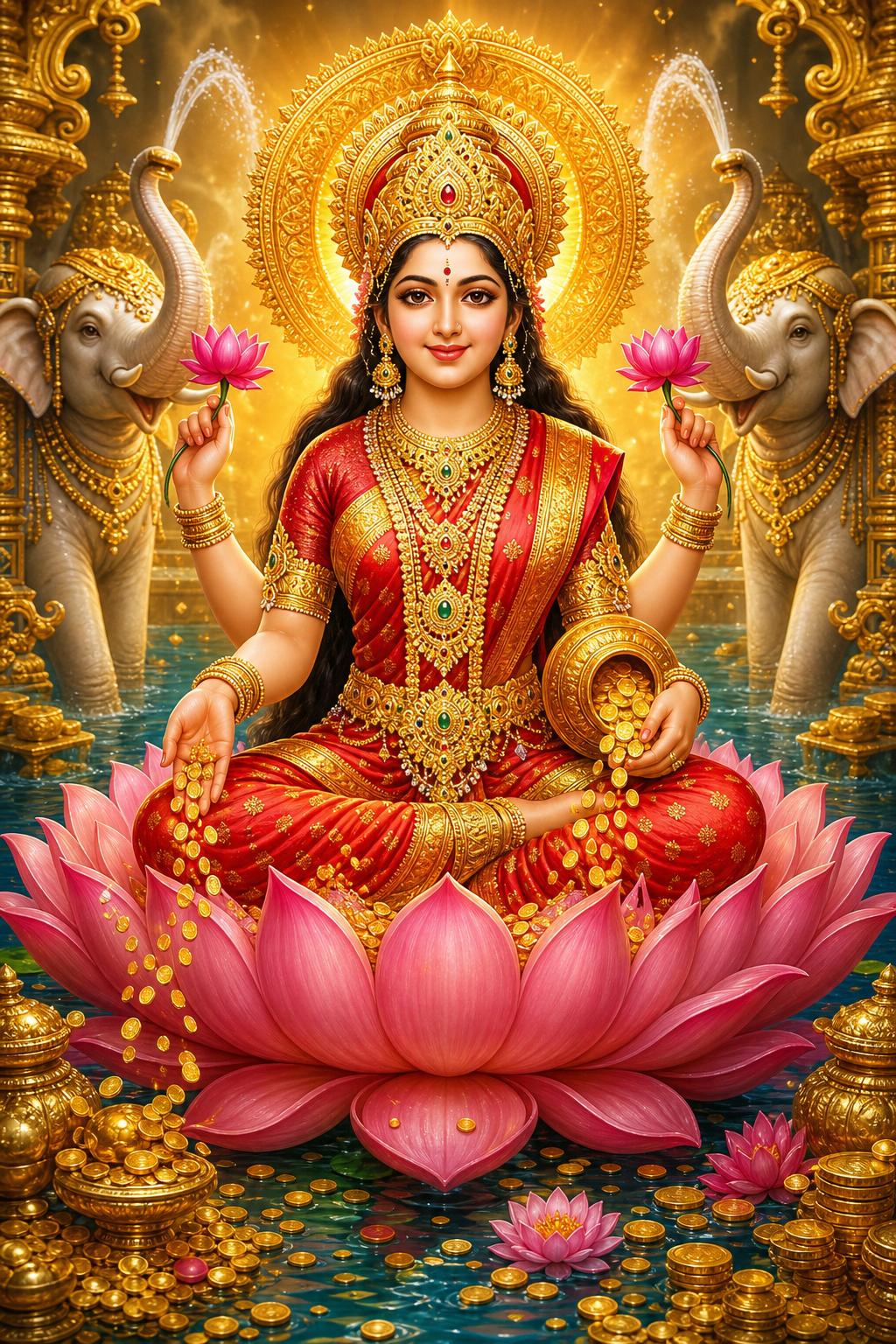 Devi Lakshmi — Devotional AI artwork