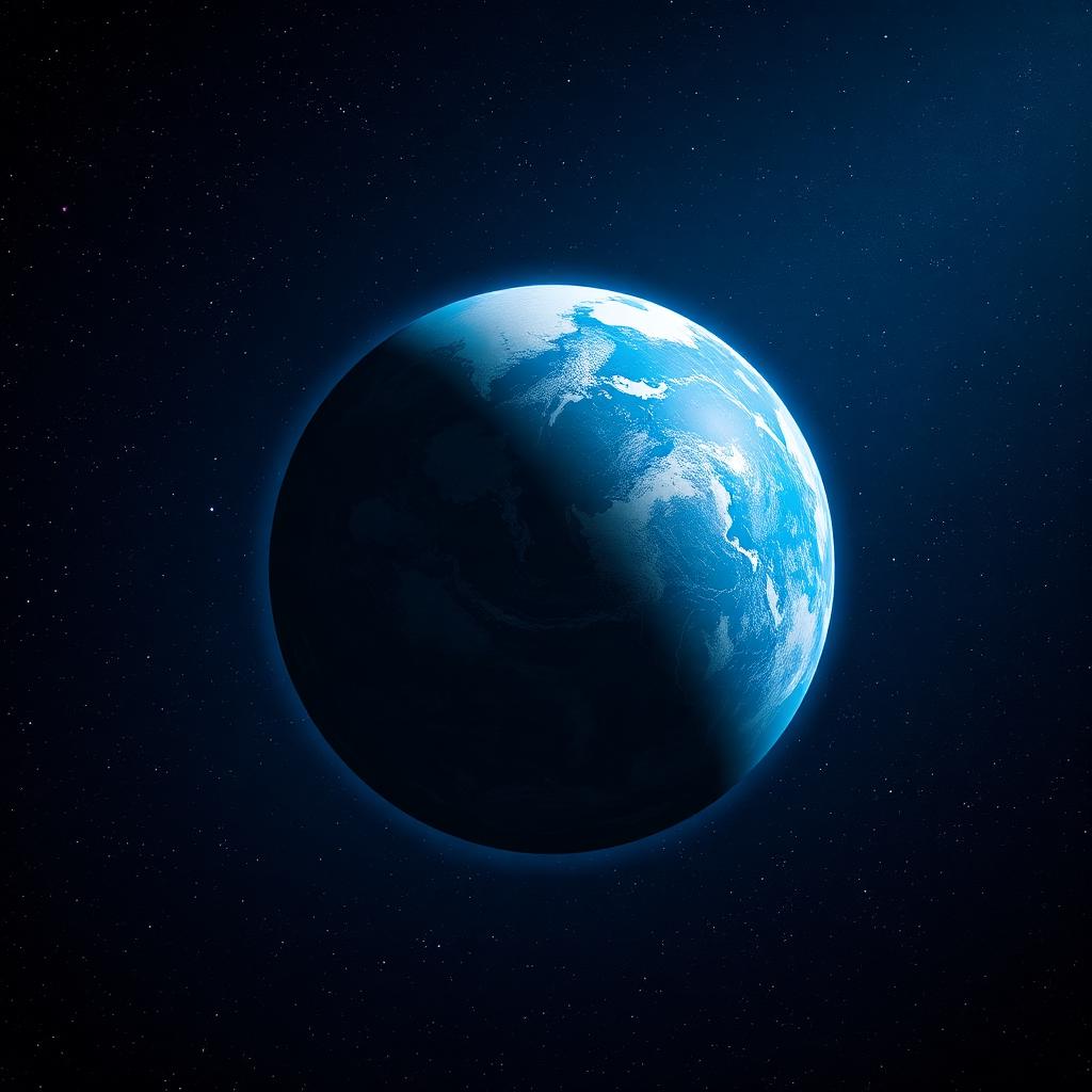 Blue Earth — Space AI artwork