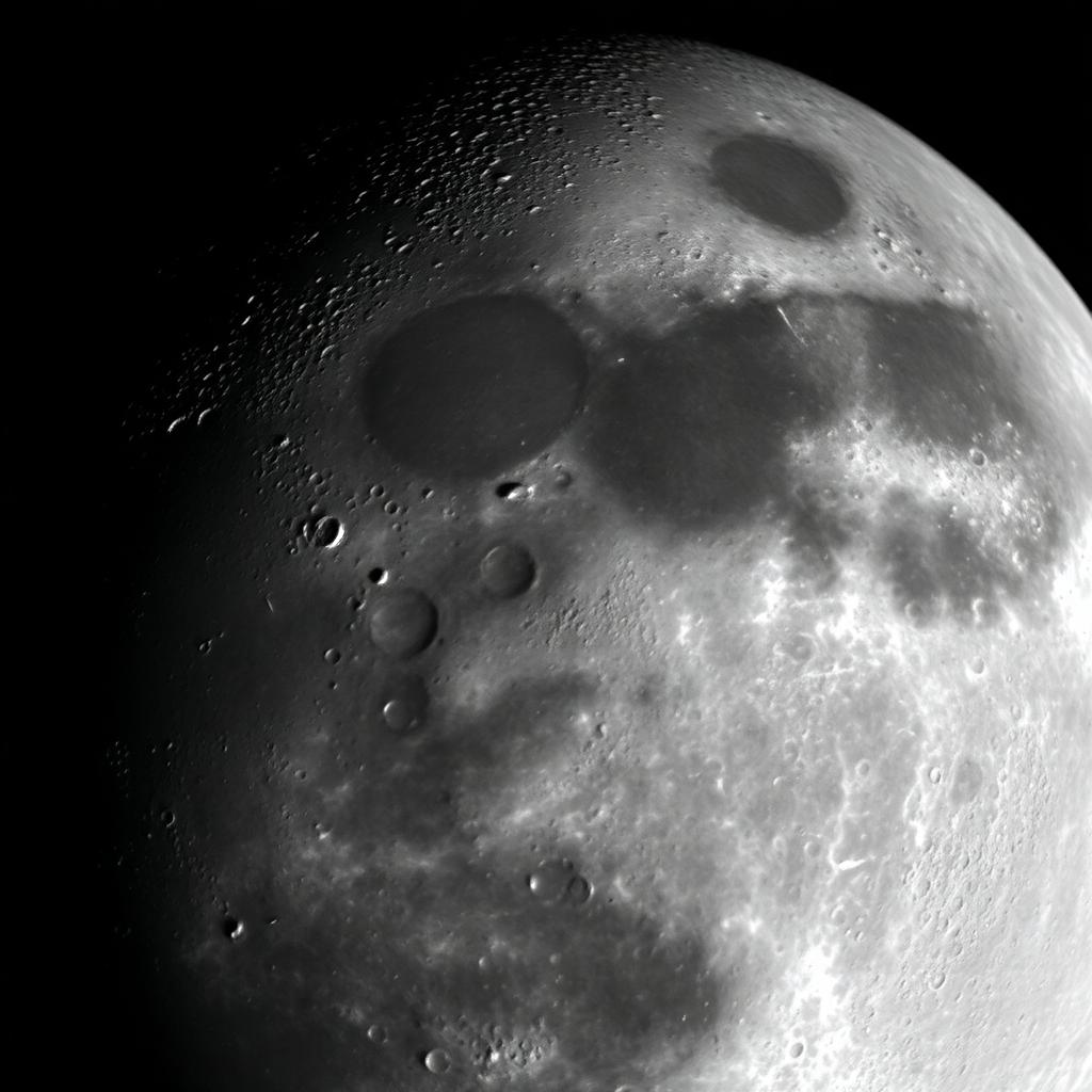 Moon Craters — Space AI artwork