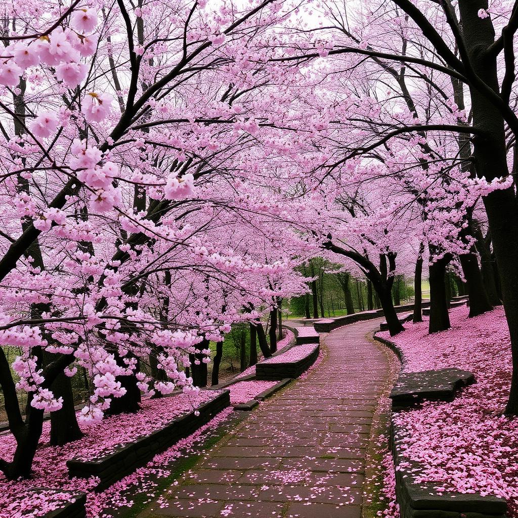 Cherry Blossoms — Nature AI artwork
