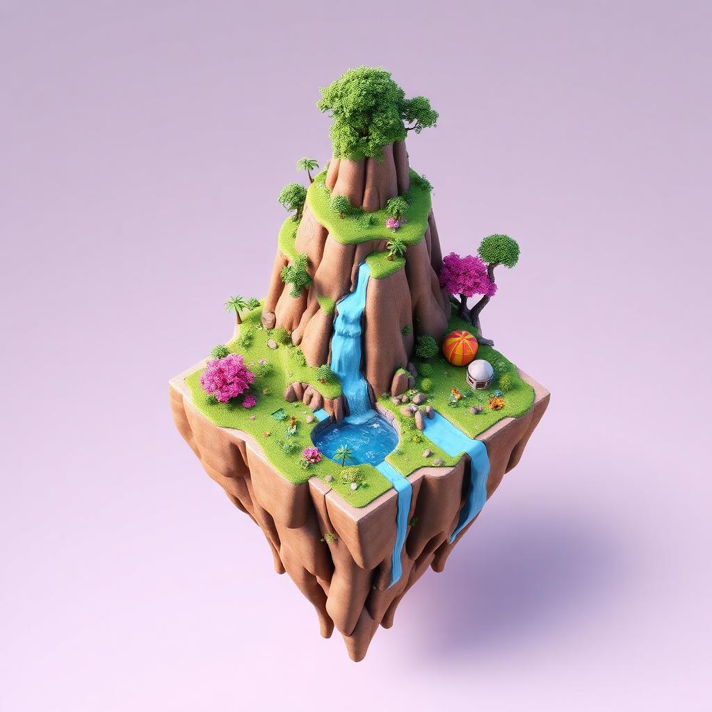 3D Render AI generated artwork