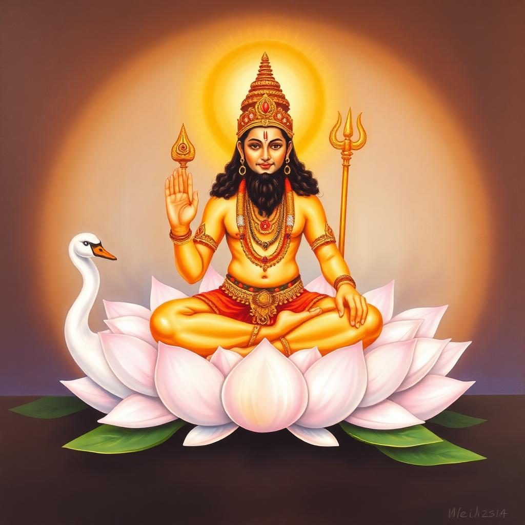 Lord Brahma — Devotional AI artwork