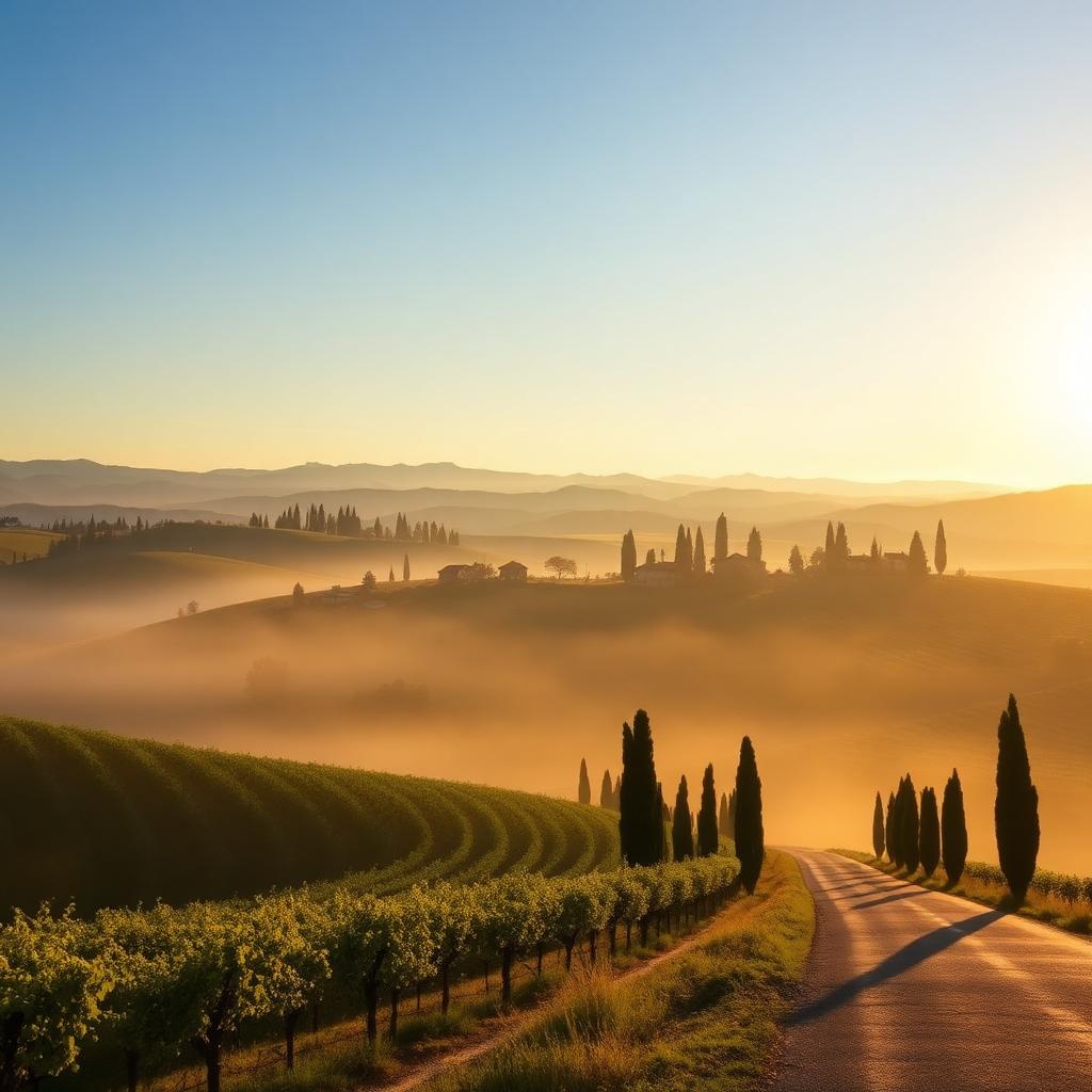 Tuscany Hills — Landscape AI artwork