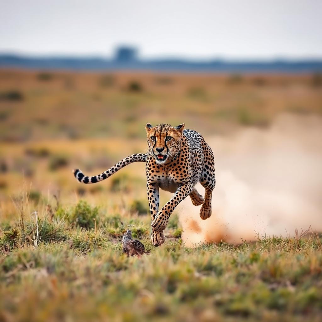 Cheetah Run — Wildlife AI artwork
