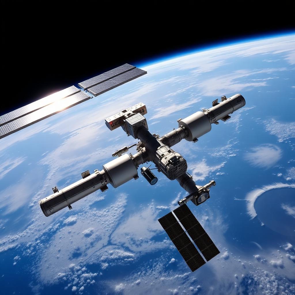 ISS Orbit — Space AI artwork