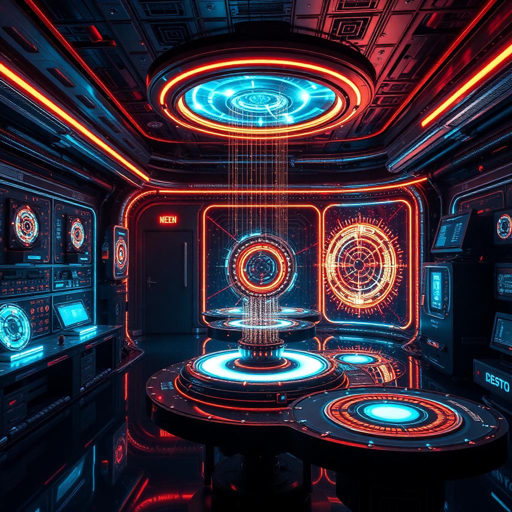 Quantum Lab — Sci-Fi AI artwork