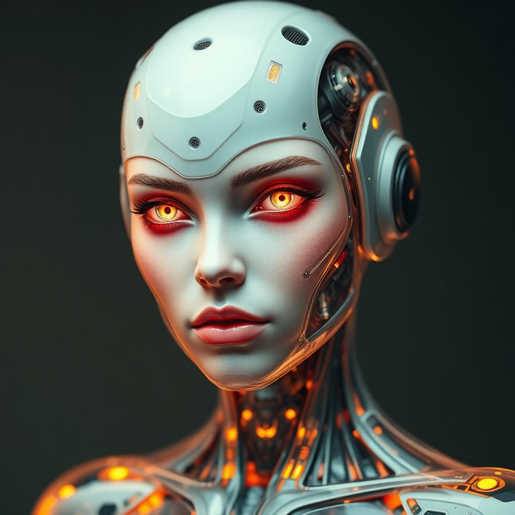 Android Face — Sci-Fi AI artwork