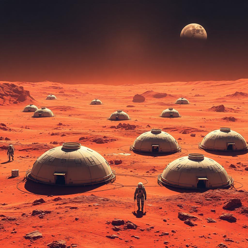 Mars Colony — Sci-Fi AI artwork