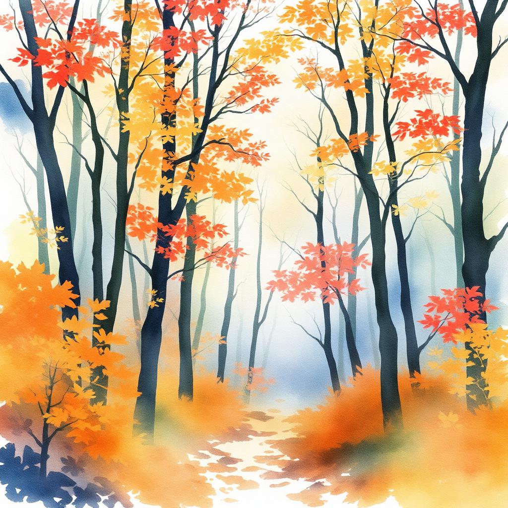Watercolor AI generated artwork