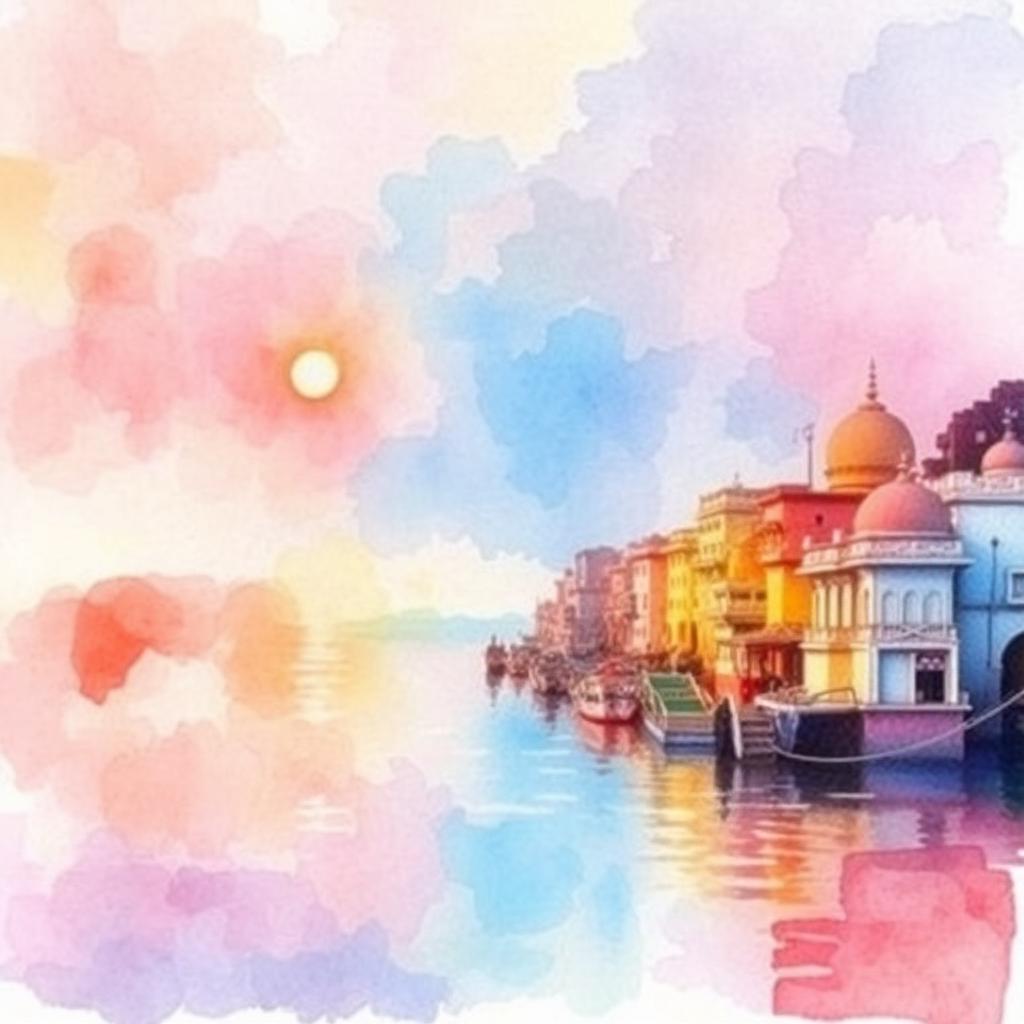 Watercolor AI generated artwork